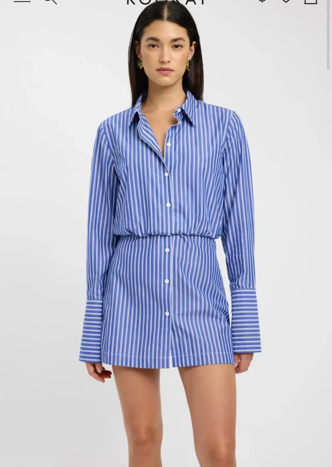Kookai Harvey Shirt Dress for rent on The Volte - main image