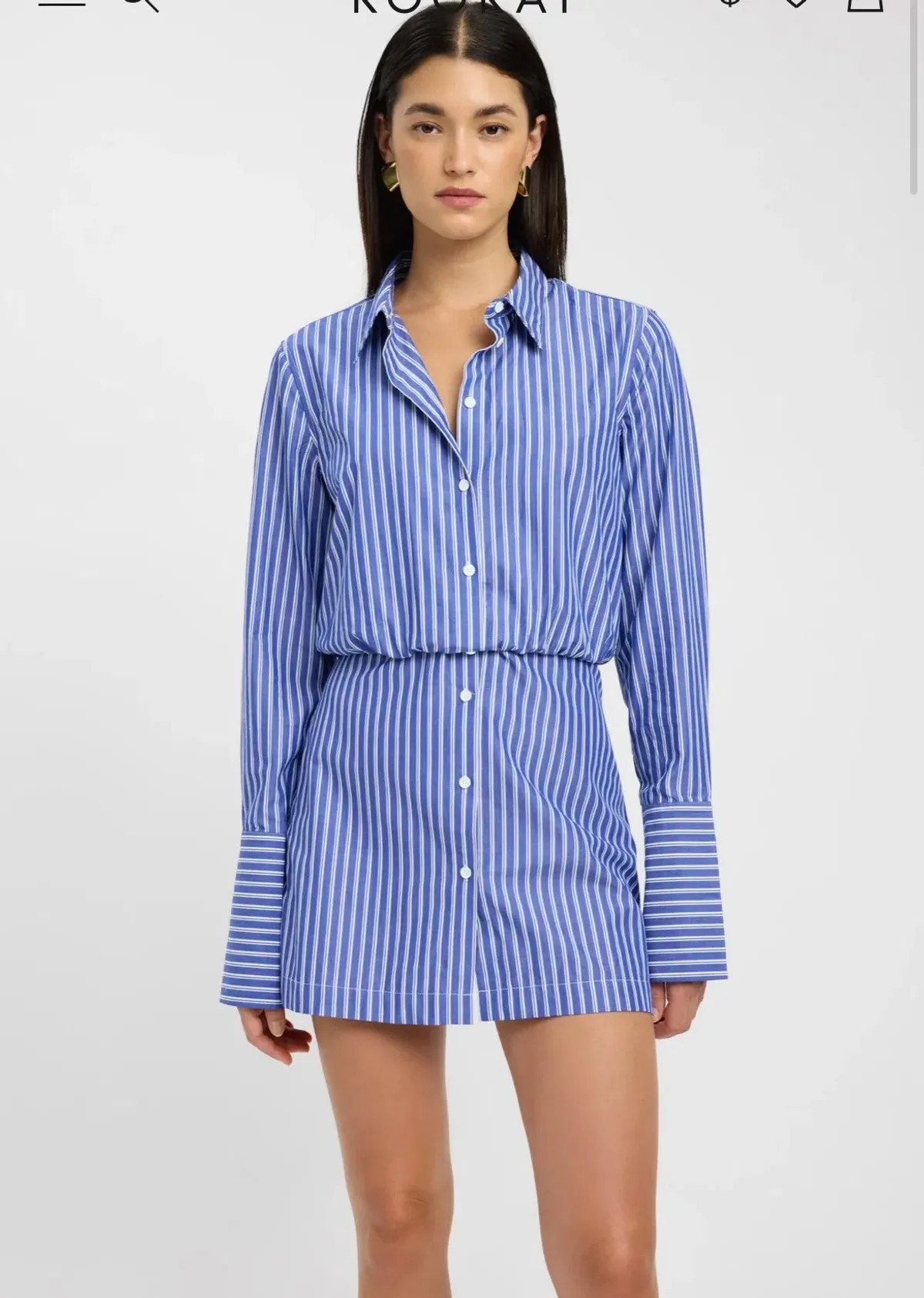 Kookai Harvey Shirt Dress for rent on The Volte - main image