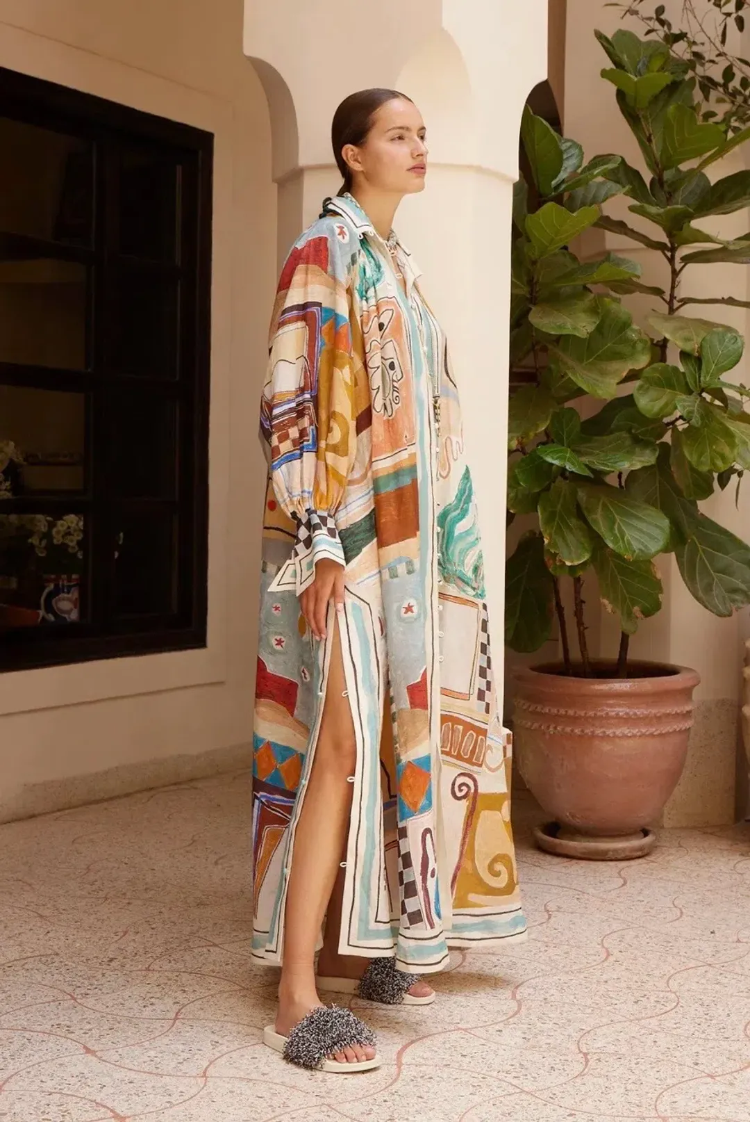 ALEMAIS MICHELLE SHIRTDRESS Size 10 for rent on The Volte - main image