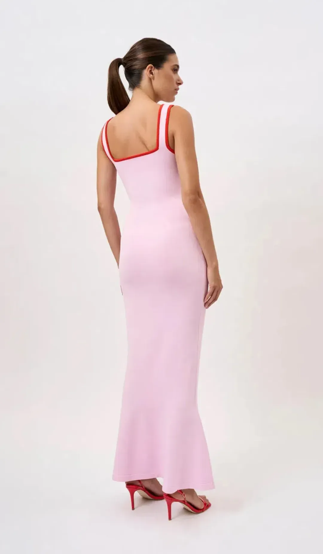 BY JOHNNY BELLE CONTRAST PIPE KNIT DRESS for rent on The Volte - main image