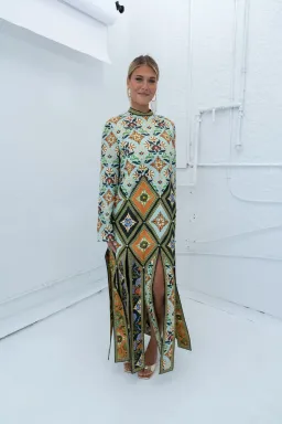 Alemais Cece Spliced Midi Dress- 6 for rent on The Volte - image 3