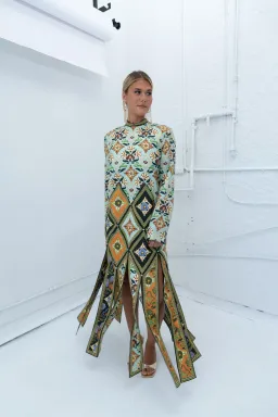 Alemais Cece Spliced Midi Dress- 6 for rent on The Volte - image 1