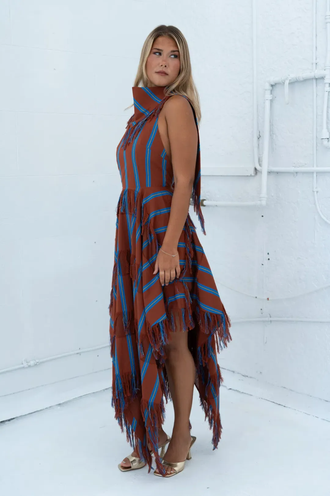 Alemais Noura Fringe Midi Dress- 10 for rent on The Volte - main image