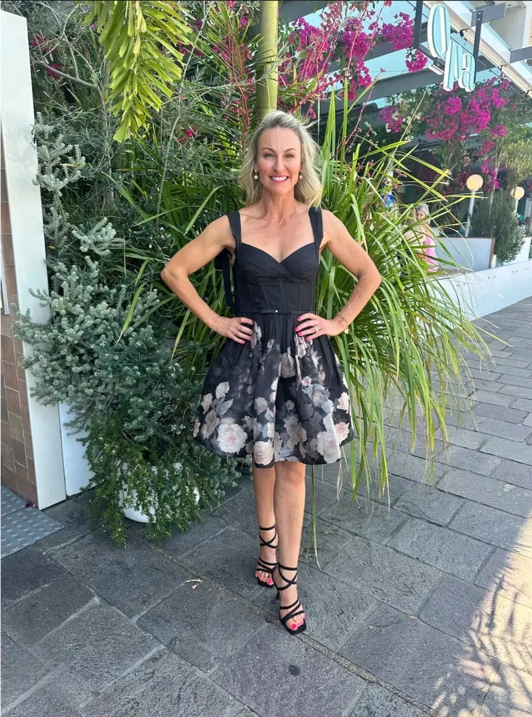 Zimmermann Crush Picnic Mini Dress Black Floral 4/AU16 for rent on The Volte - main image