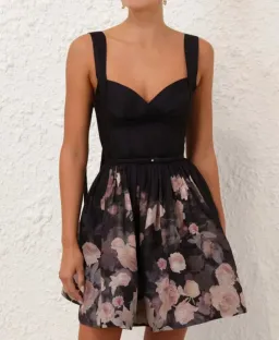 Zimmermann Crush Picnic Mini Dress Black Floral 4/AU16 for rent on The Volte - image 4