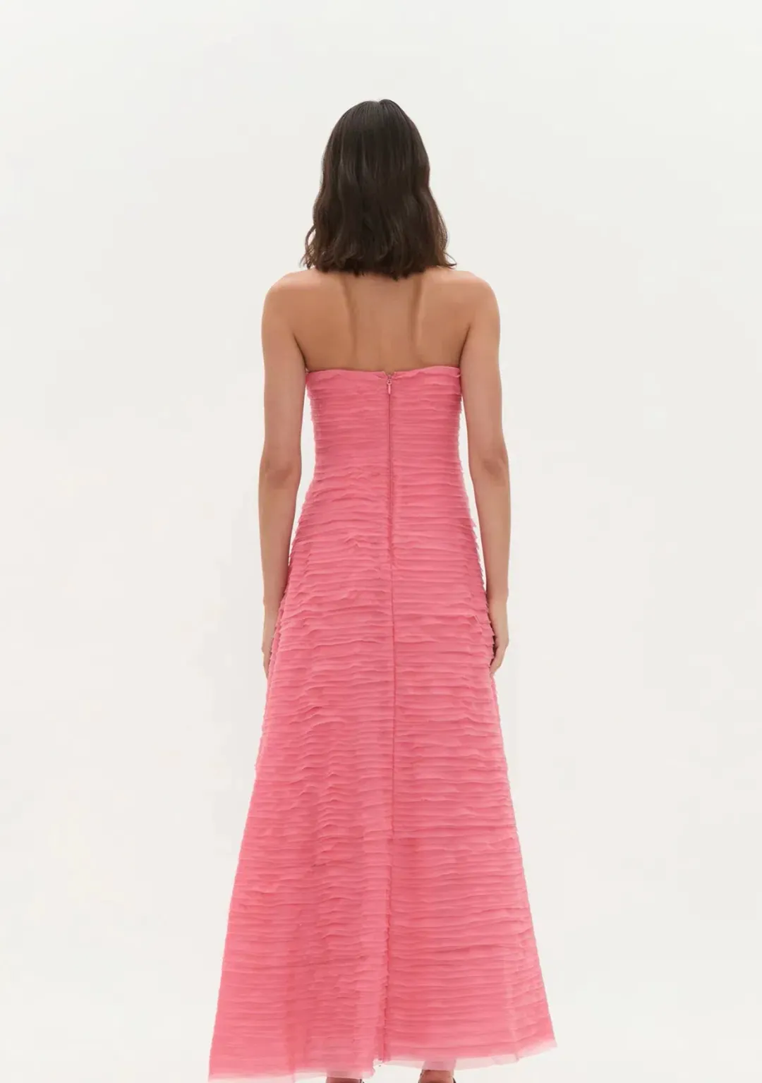 AJE Soundscape Maxi Dress in Guava Pink Size 10 for rent on The Volte - main image