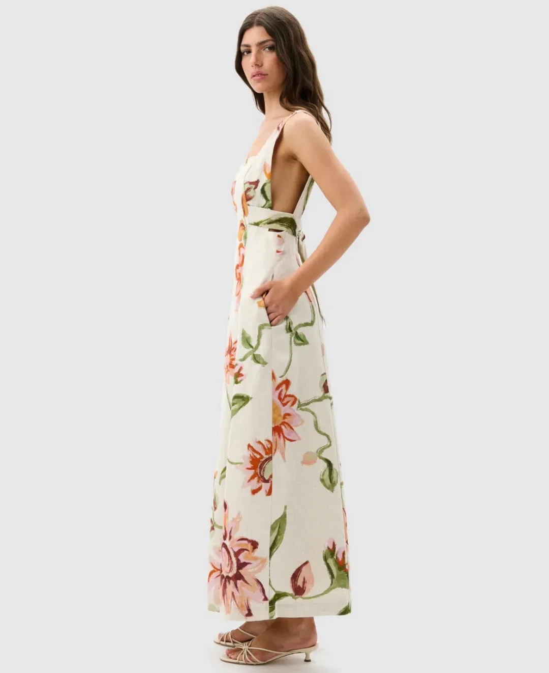 ROAME: Isolde Dres in Raphia Bloom size 14 for rent on The Volte - main image