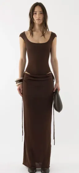 Arakii Draped Cut Out Dress for rent on The Volte - image 3