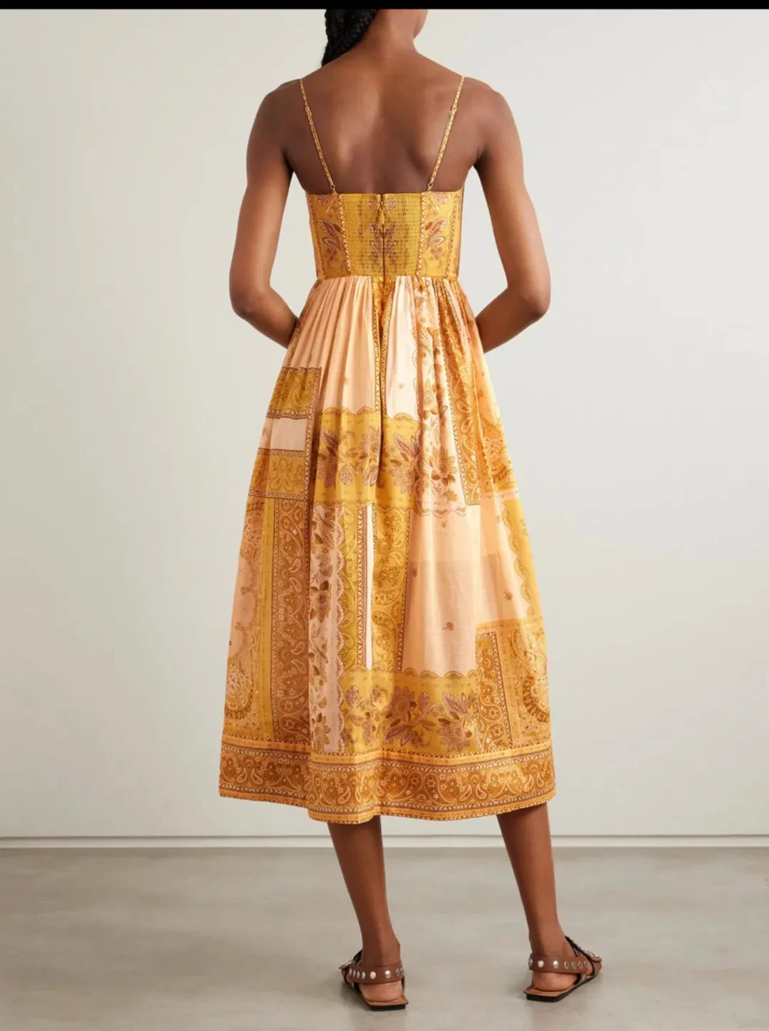 Zimmermann LUCKY CORSET MIDI DRESS Size 1/AU10 for rent on The Volte - main image