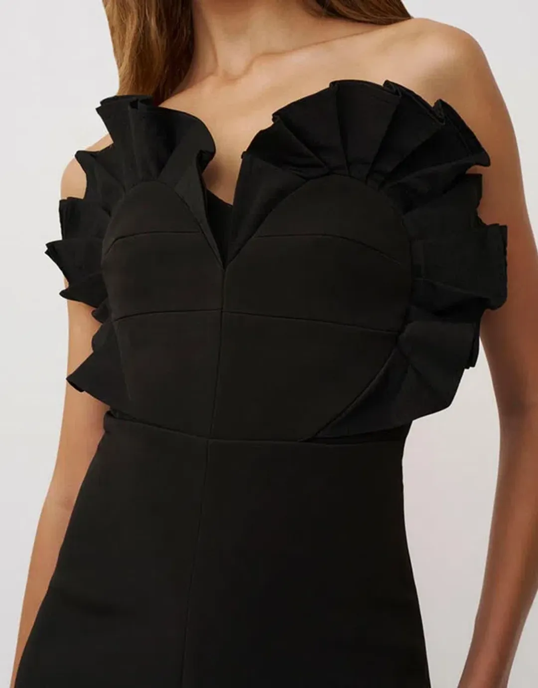 BY JOHNNY Anais Structured Strapless Dress Gown | Size 10 for rent on The Volte - main image