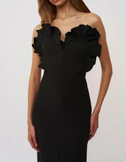 BY JOHNNY Anais Structured Strapless Dress Gown | Size 10 for rent on The Volte - image 3