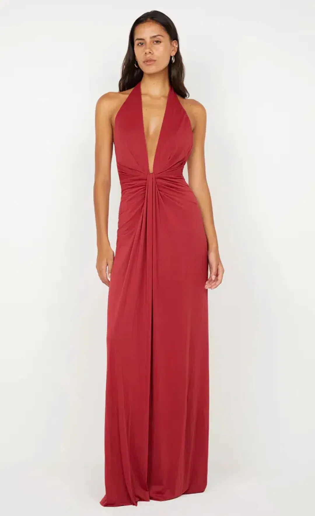 Bec & Bridge Susie Plunge Maxi Cherry Size S/AU 8 for rent on The Volte - main image
