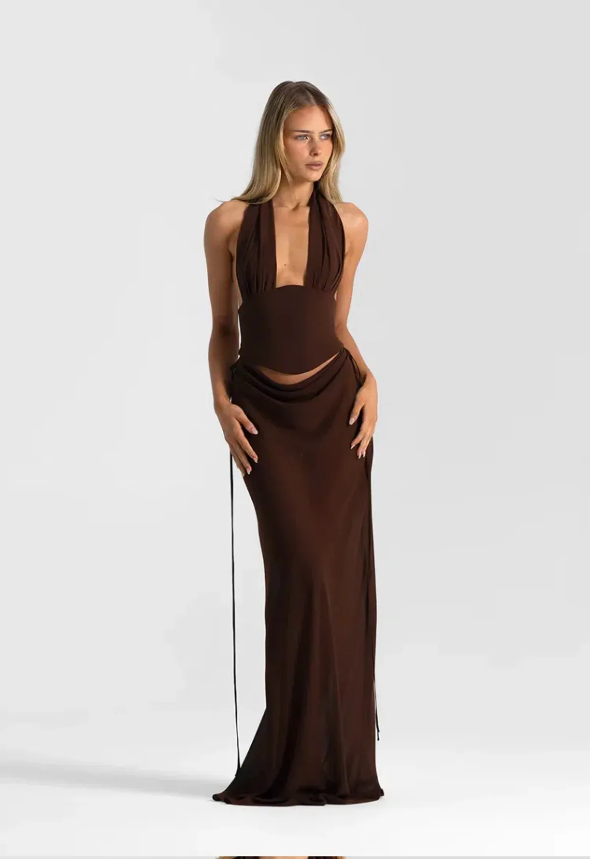 Natalie Rolt Bronte + Allira Set Espresso Size 1/AU 8 for rent on The Volte - main image
