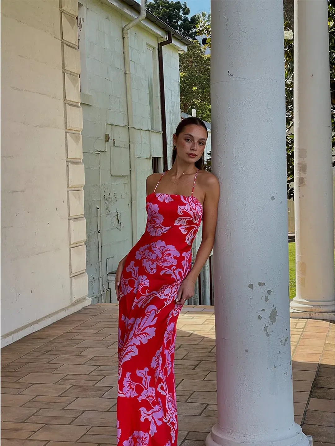 Kivari Olina Strappy Maxi Dress Size 12 for rent on The Volte - main image