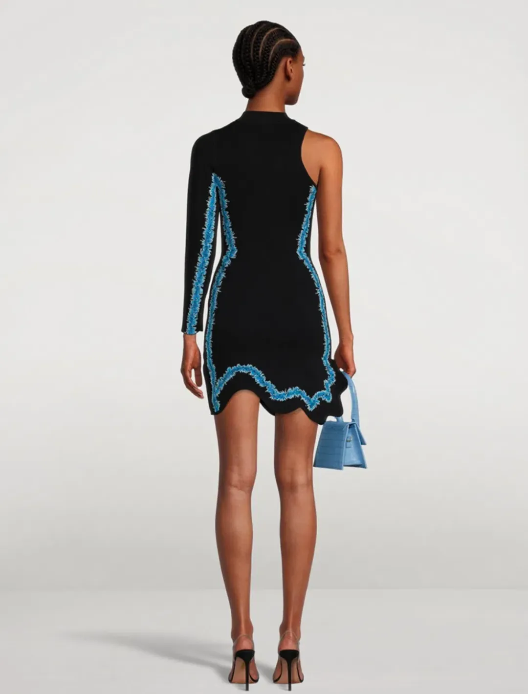 PH5 Manta Wavy One-Sleeve Mini Dress size M for rent on The Volte - main image