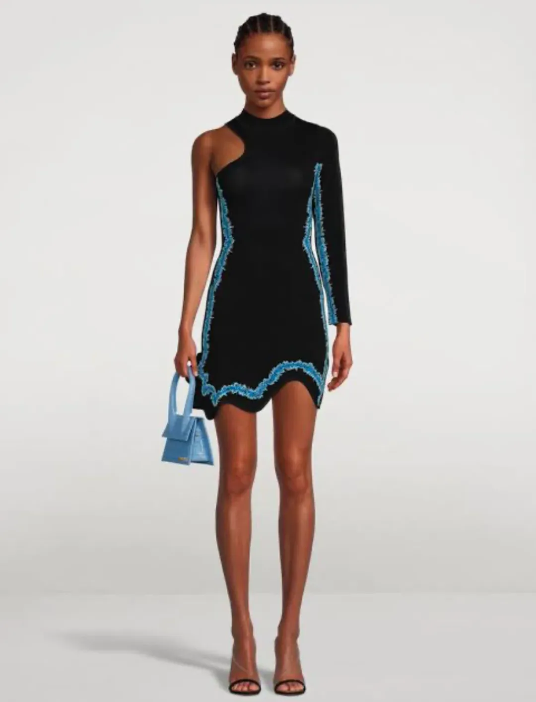 PH5 Manta Wavy One-Sleeve Mini Dress size M for rent on The Volte - main image