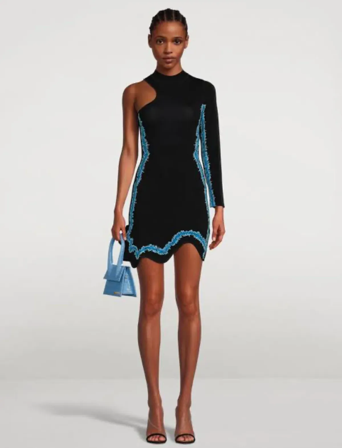 PH5 Manta Wavy One-Sleeve Mini Dress size M for rent on The Volte - main image