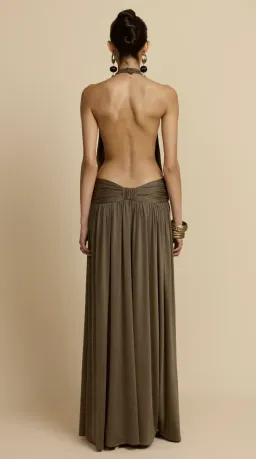 Arcina Ori Santina Dress Khaki - 10  for rent on The Volte - image 2