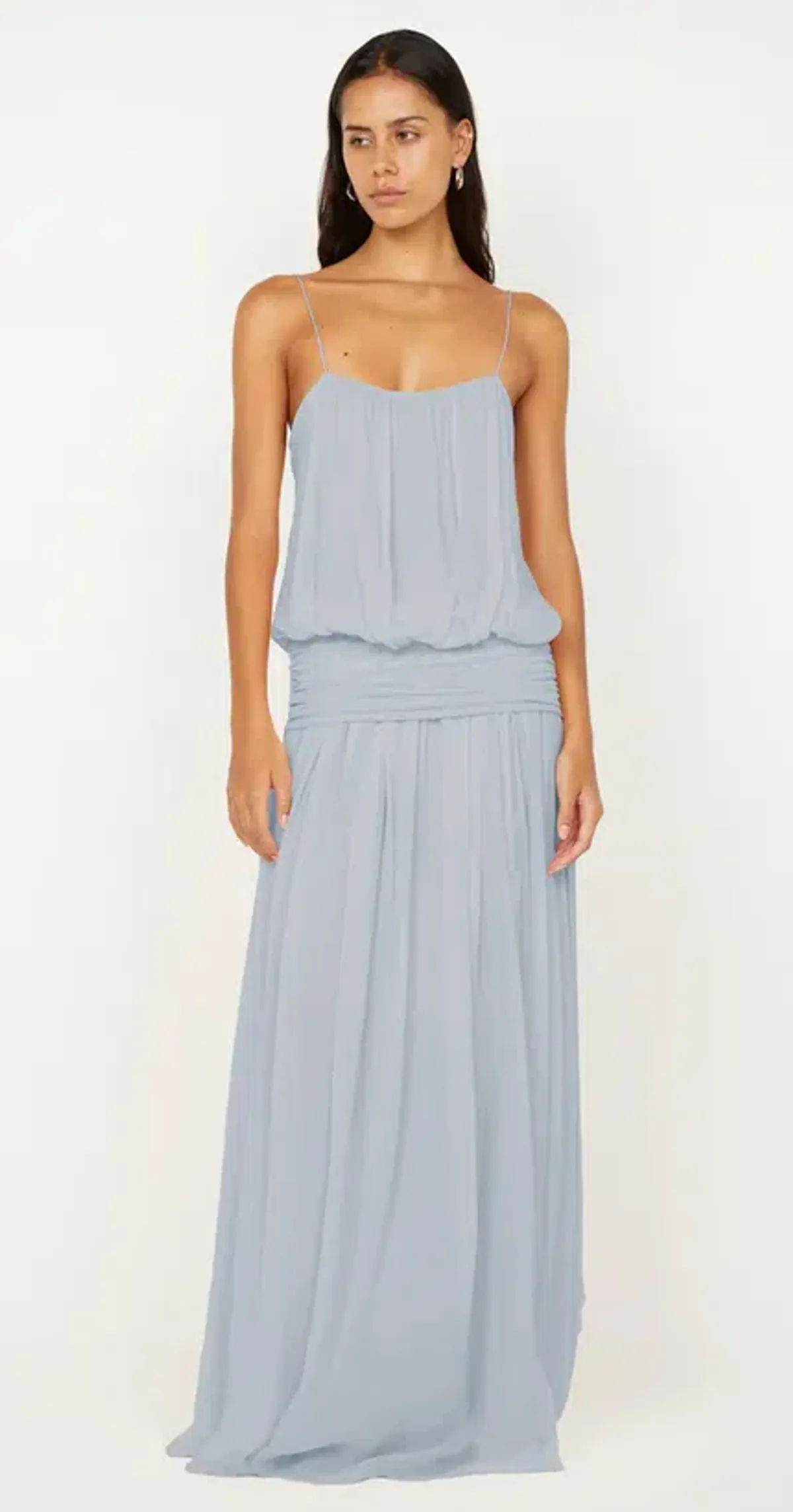 Bec + Bridge Camille Blouson Dress Cloud Blue 8 for rent on The Volte - main image