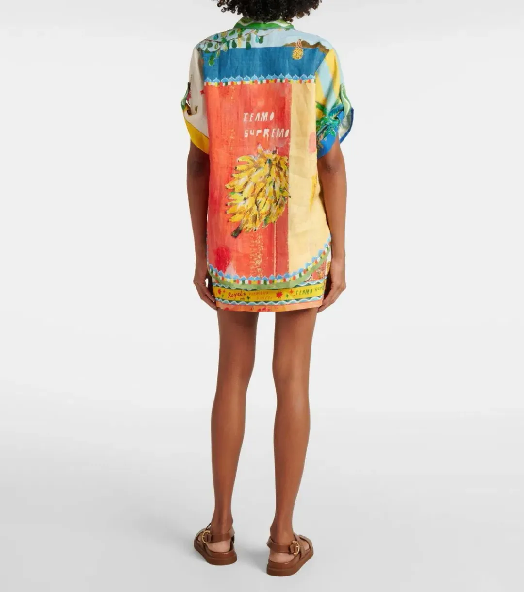 ALEMAIS All Aboard Linen Shirt and Skirt Set Size 10 AU for rent on The Volte - main image
