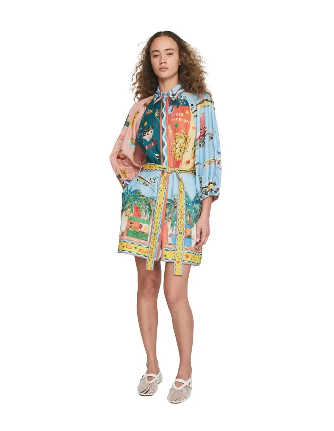 ALEMAIS All Aboard Mini Dress Size 10 AU for rent on The Volte - main image