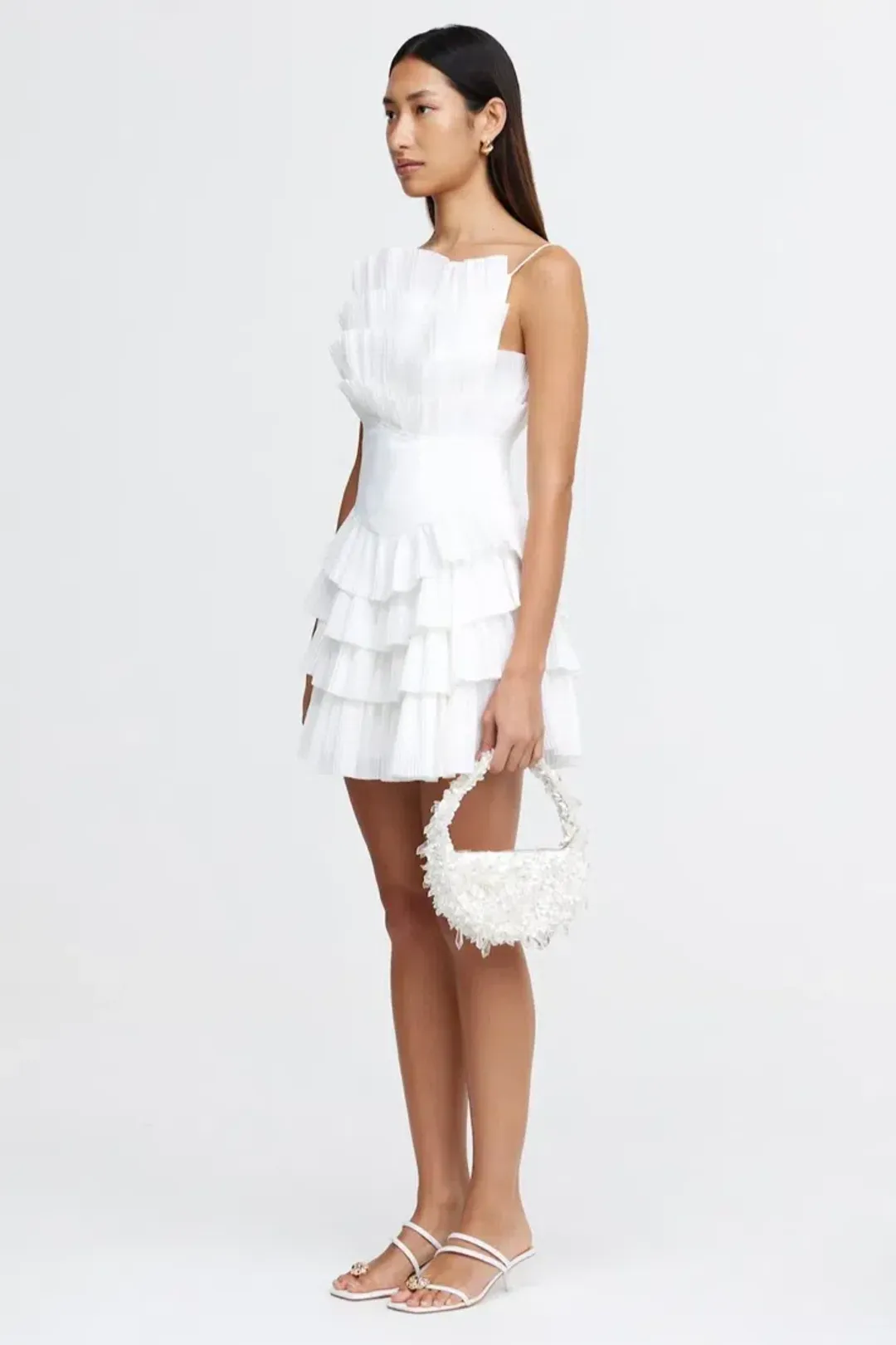 ACLER - Tremore Mini Dress Ivory for rent on The Volte - main image