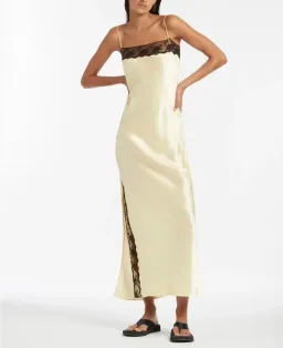 Sir The Label Willa Bias Midi Dress in Lemon Size 1/8 for rent on The Volte - image 2