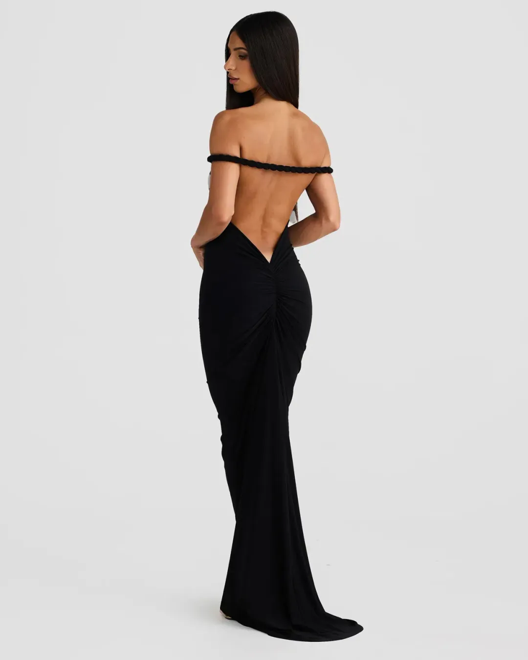 Melani The Label Maia Maxi Dress Black Size 10 for rent on The Volte - main image