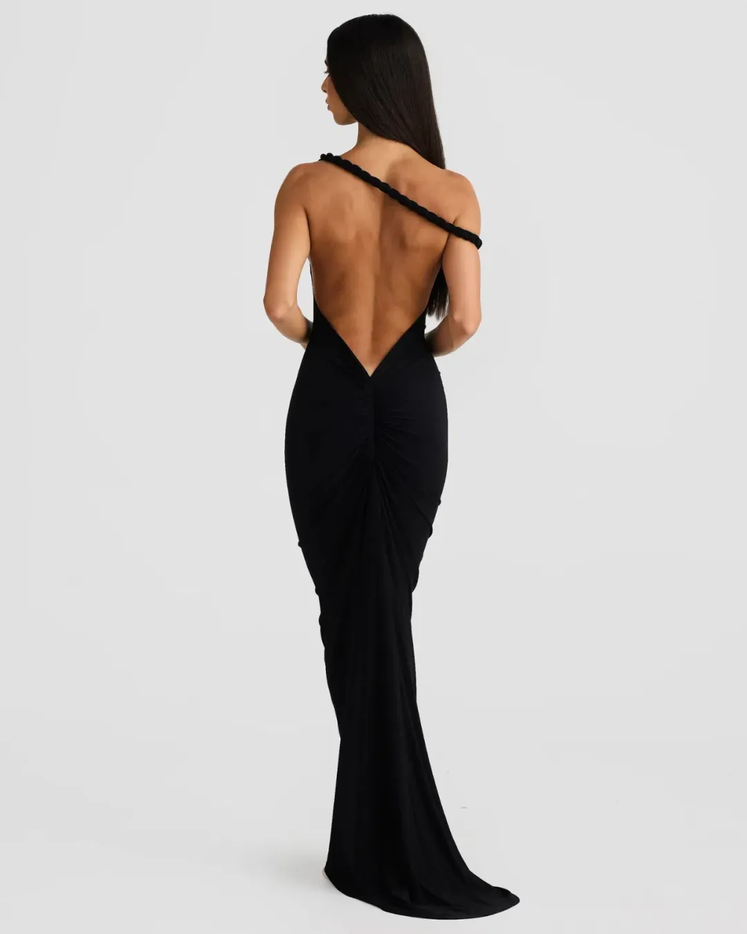 Melani The Label Maia Maxi Dress Black Size 10 for rent on The Volte - main image