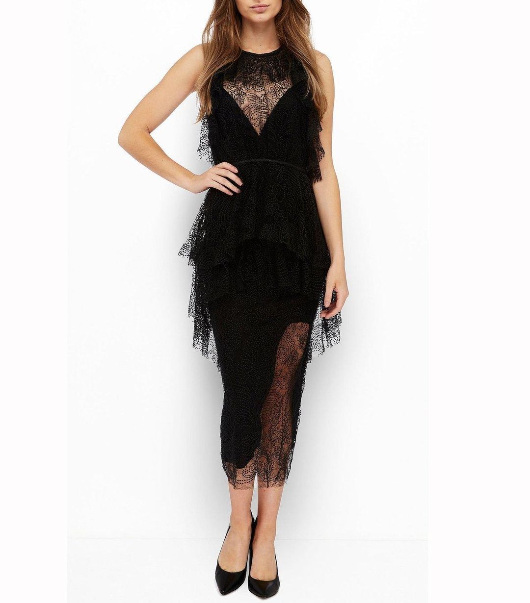 Alice McCall Ocean Drive Dress Black Size 8 for rent on The Volte - main image