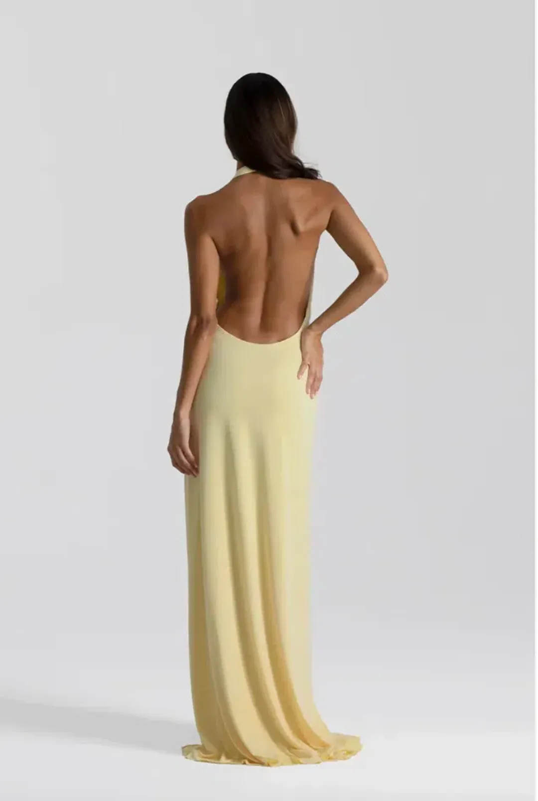 Natalie rolt, Winona Gown, Size 0 (au6) lemon for rent on The Volte - main image