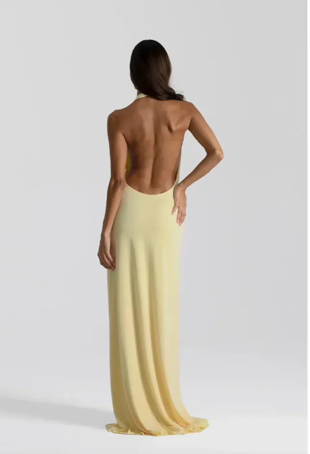 Natalie rolt, Winona Gown, Size 1 (au8) lemon for rent on The Volte - main image