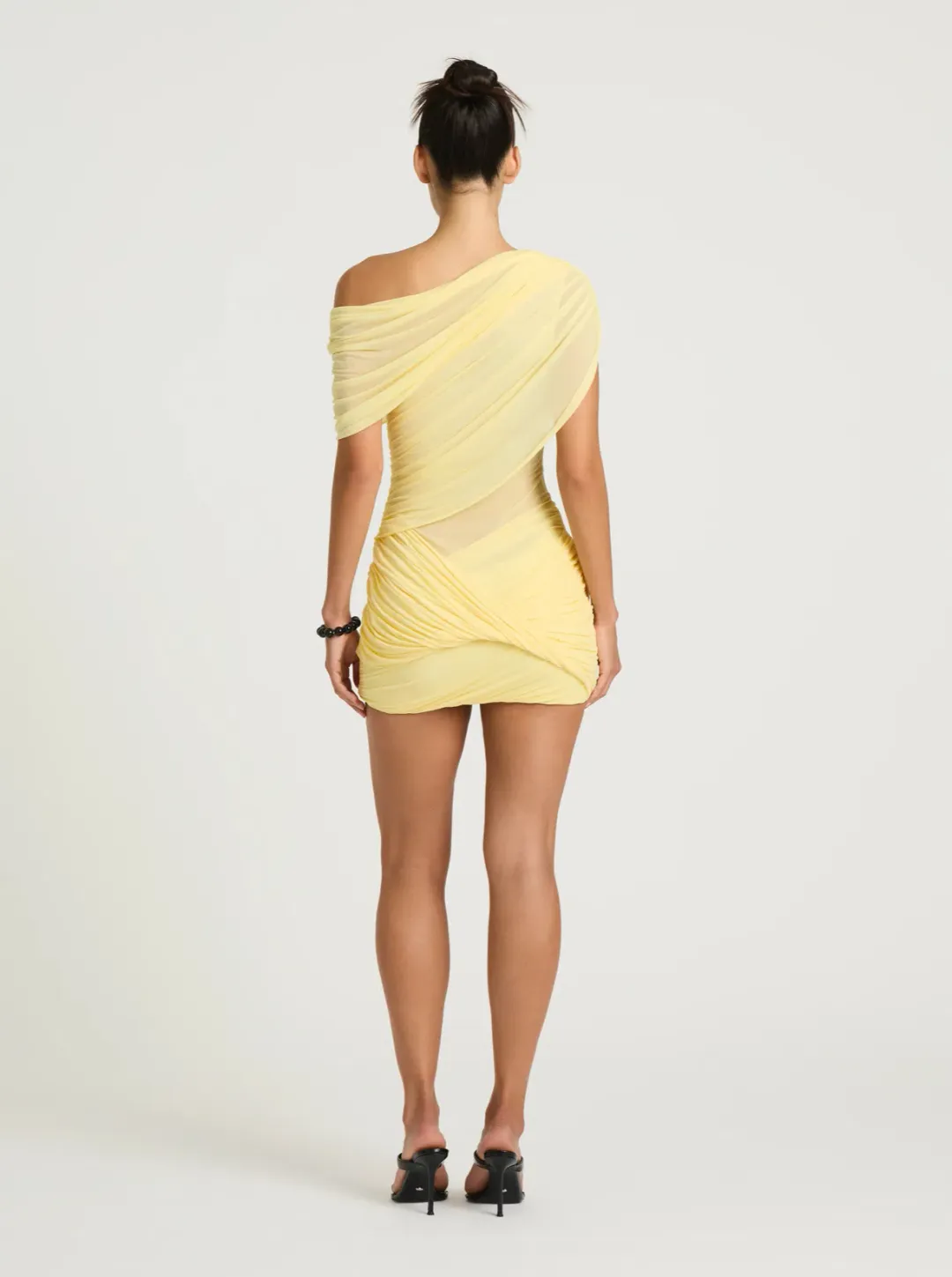 Benni Otto Mini Dress Lemon for rent on The Volte - main image