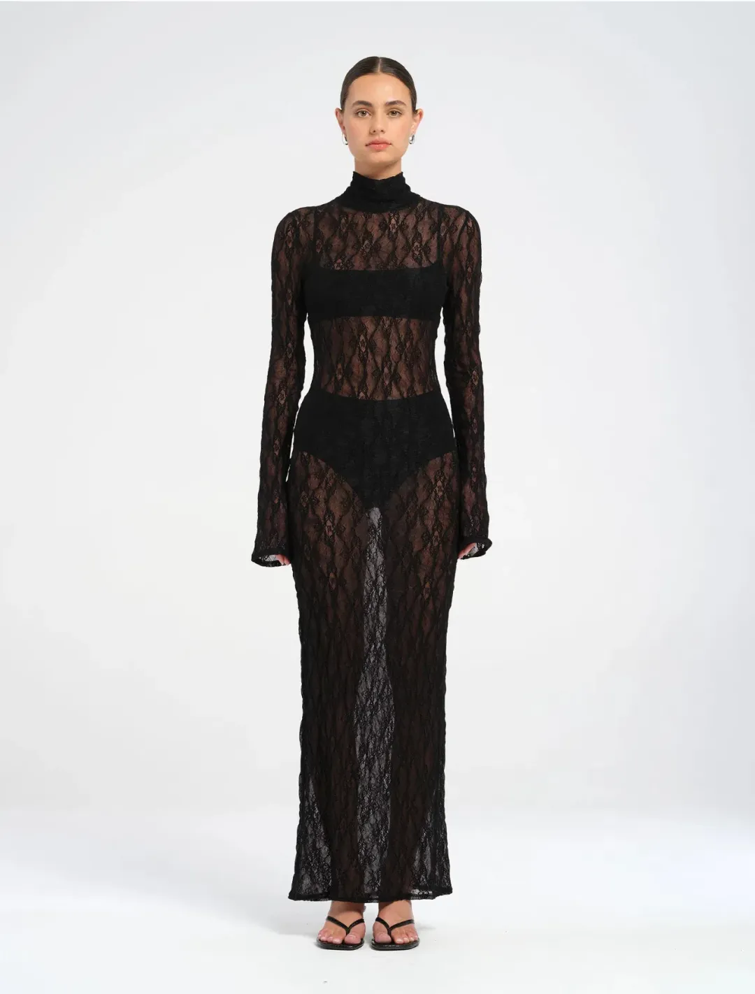 Dante Maxi Dress Size 6 Black for rent on The Volte - main image