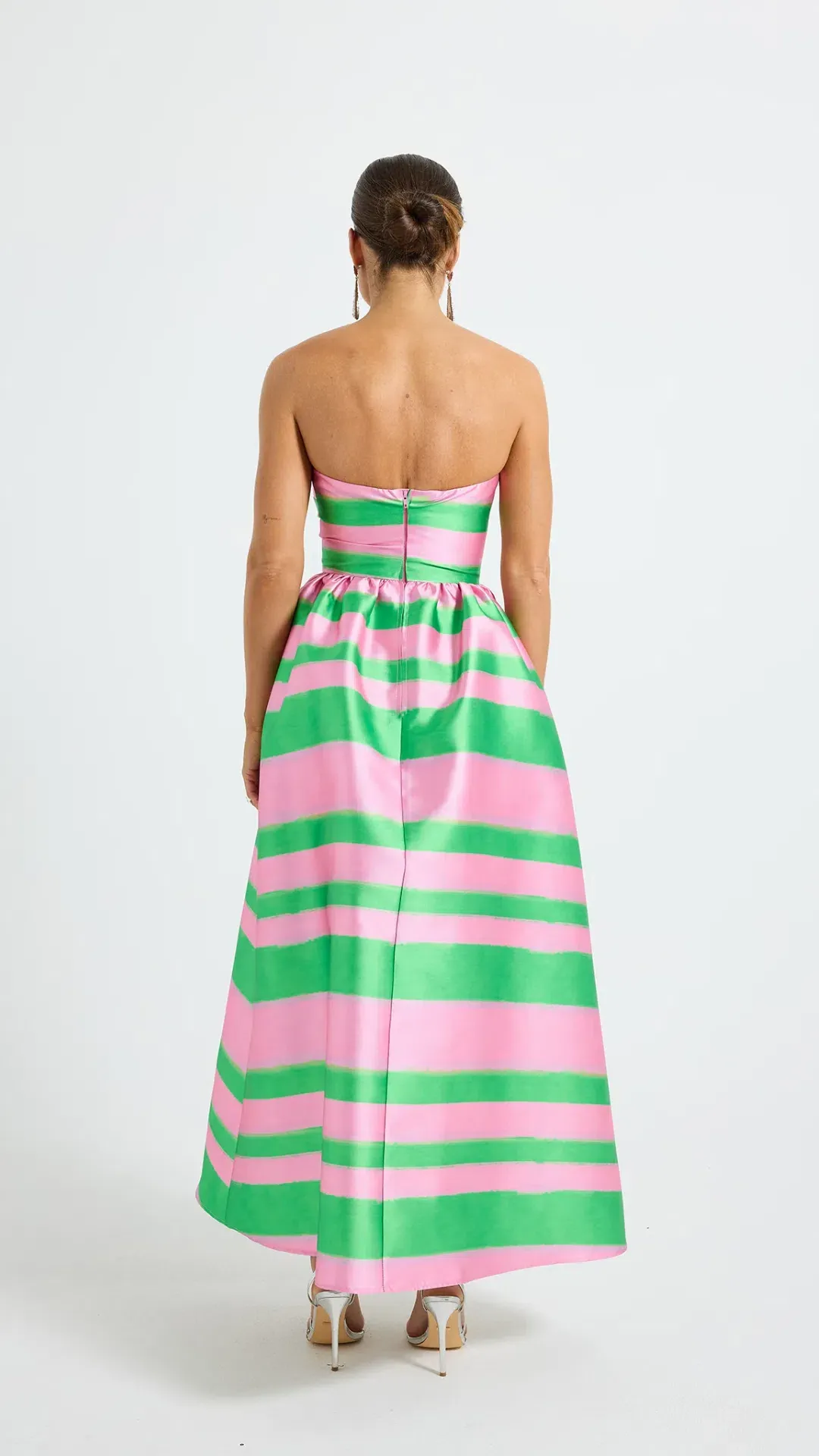 Pasduchas Gigi Strapless Midi Dress Size 10 for rent on The Volte - main image