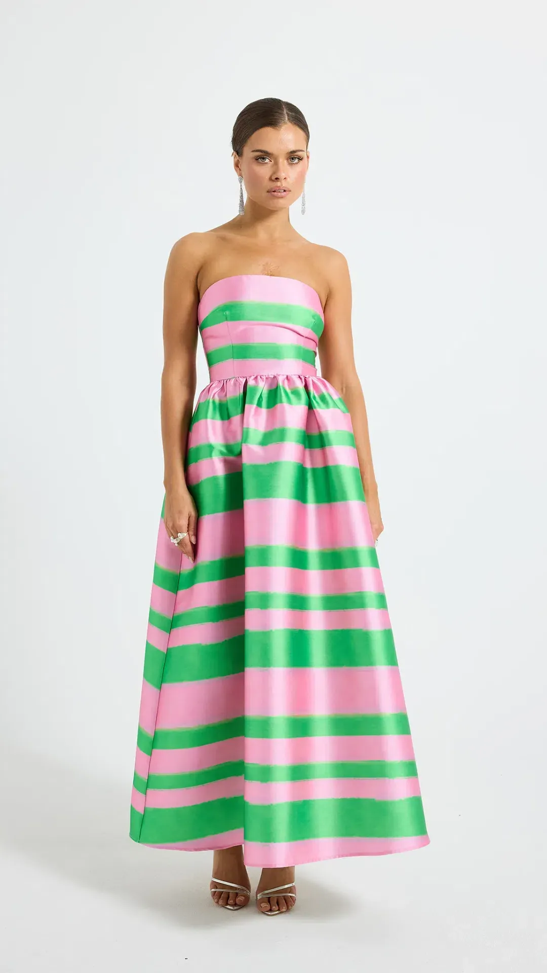 Pasduchas Gigi Strapless Midi Dress Size 10 for rent on The Volte - main image