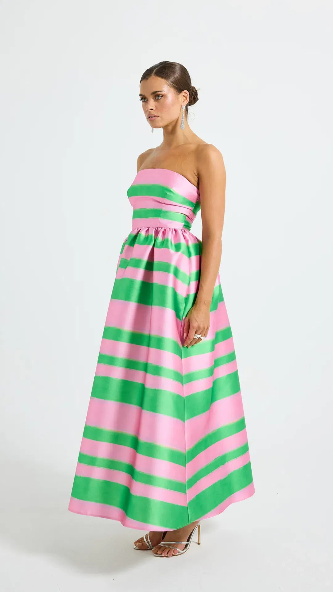 Pasduchas Gigi Strapless Midi Dress Size 10 for rent on The Volte - main image