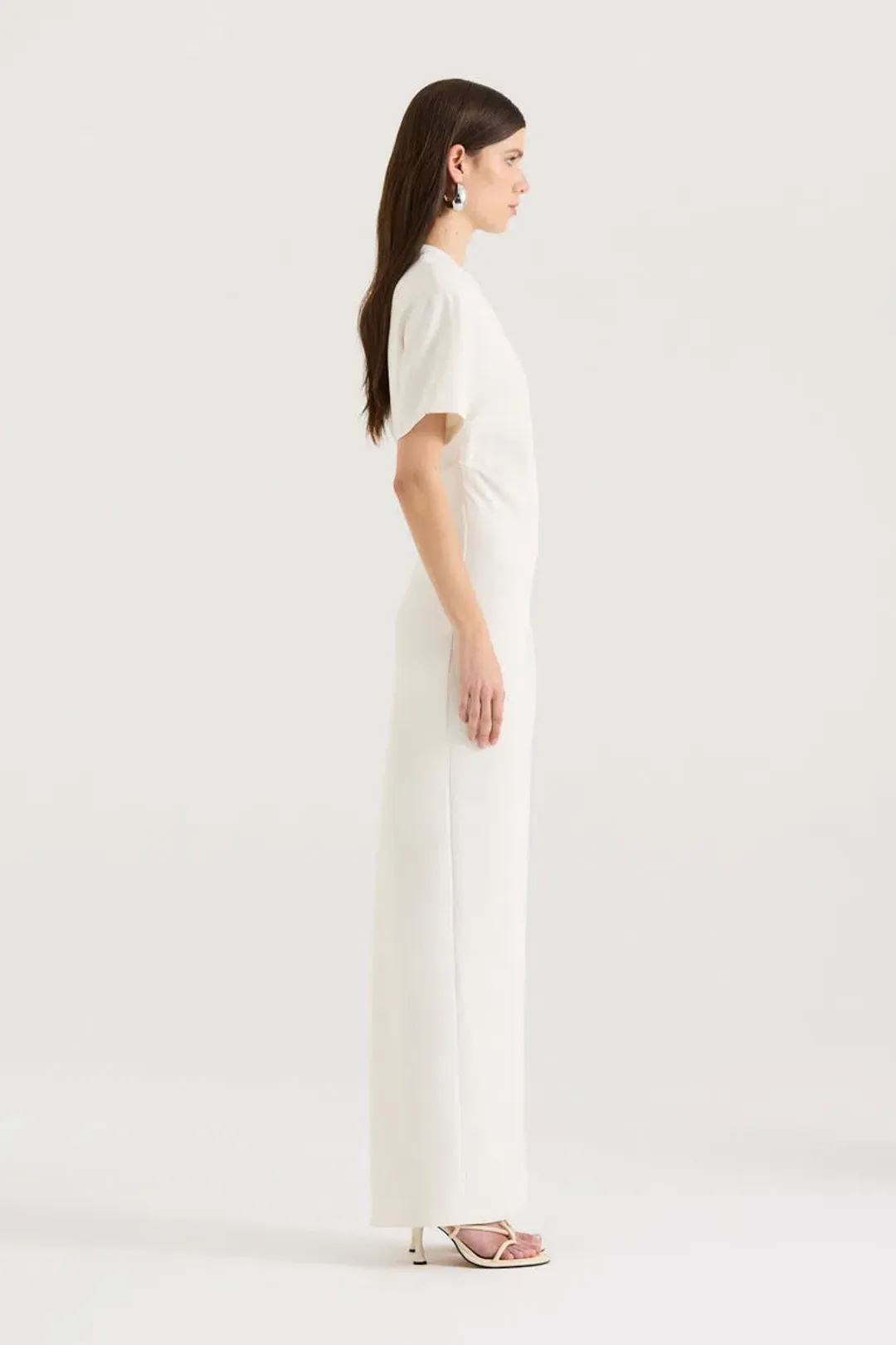 Henne Avila Maxi Dress in Cream Size 8 for rent on The Volte - main image