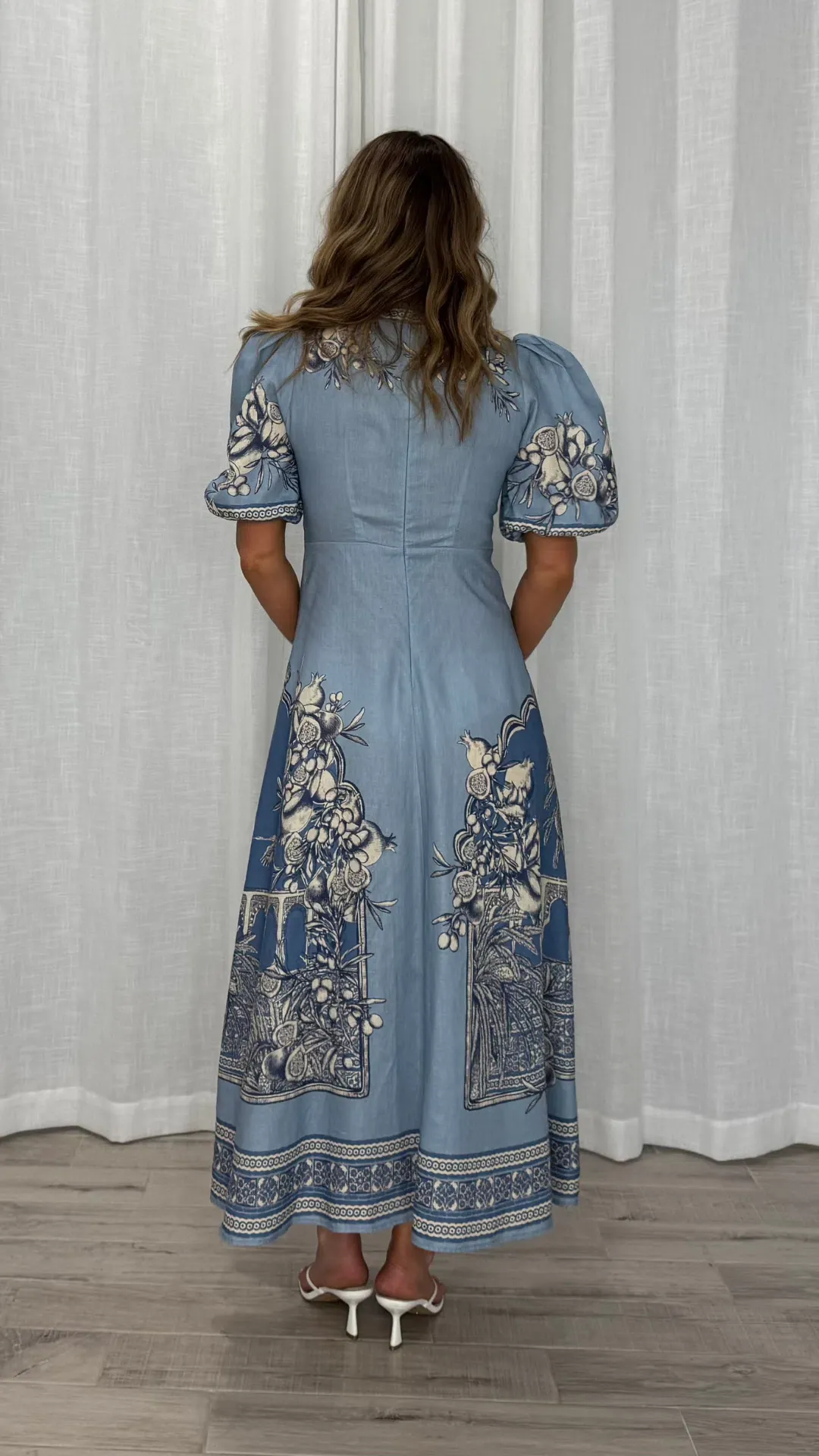 Alemais X LaSirena Villa Romantic Midi Dress Size 14 for rent on The Volte - main image