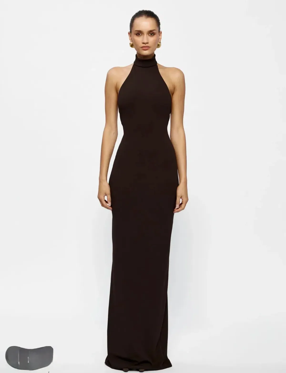 Effie Kats Rhi gown - coffee Size Small for rent on The Volte - main image