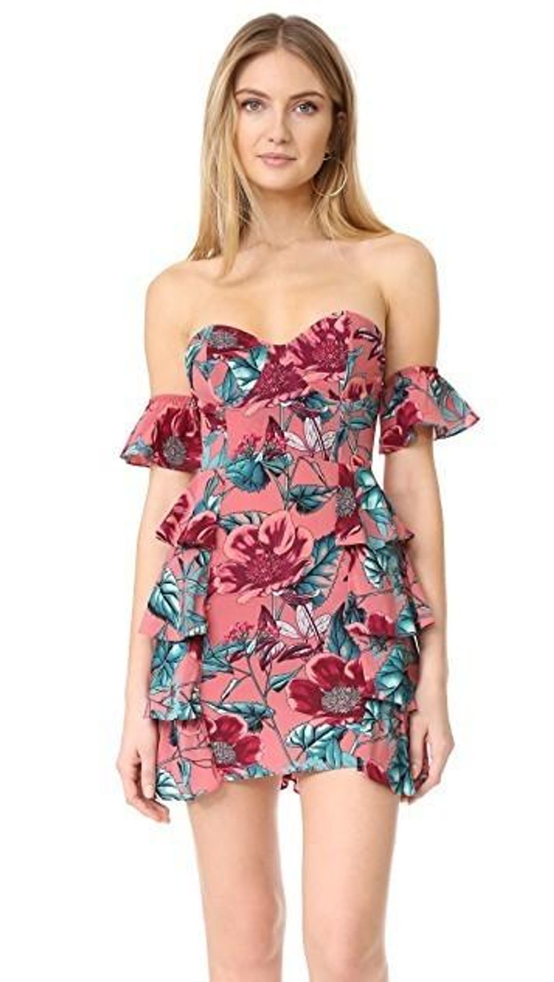 For Love and Lemons Flamenco Floral Mini Dress size 6 XS  for rent on The Volte - main image