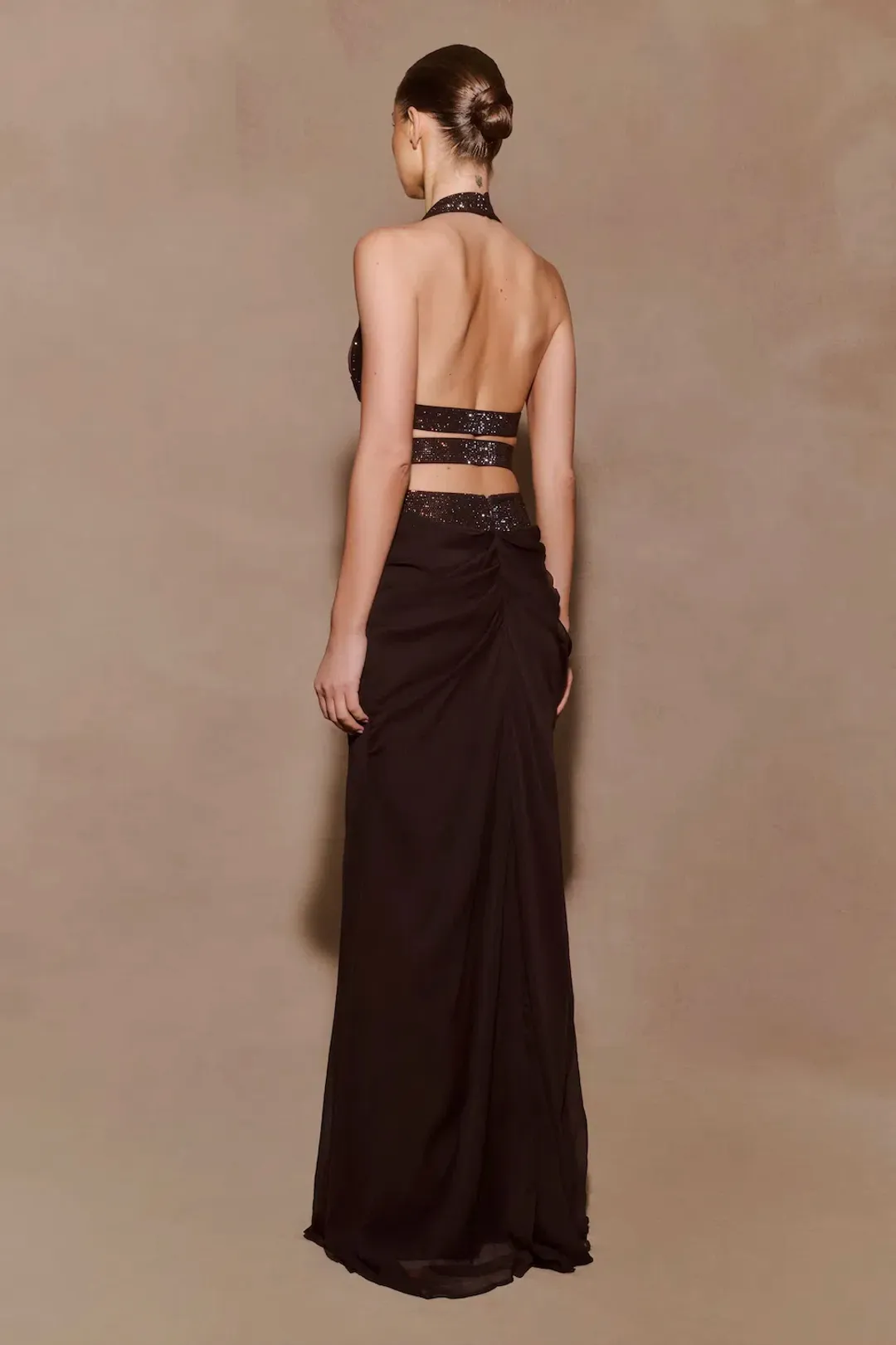 MESHKI Siren Halter Top & Maxi Skirt. Size S / AU 8 for rent on The Volte - main image