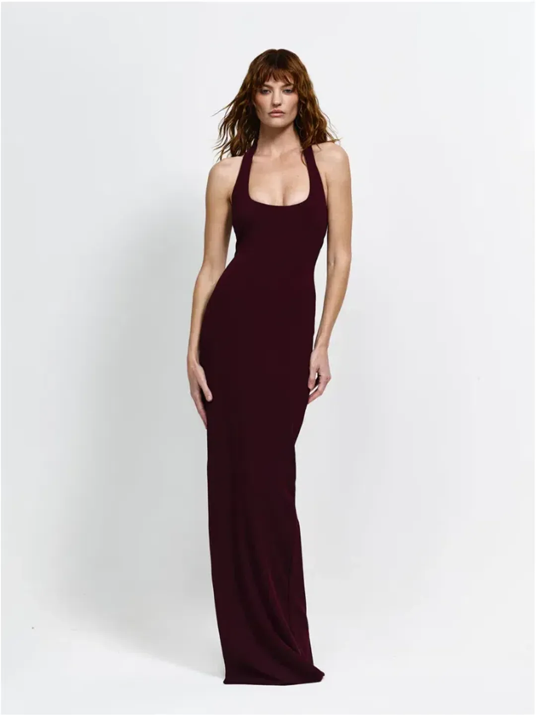 Effie Kats Myla Gown Wine Small  for rent on The Volte - main image