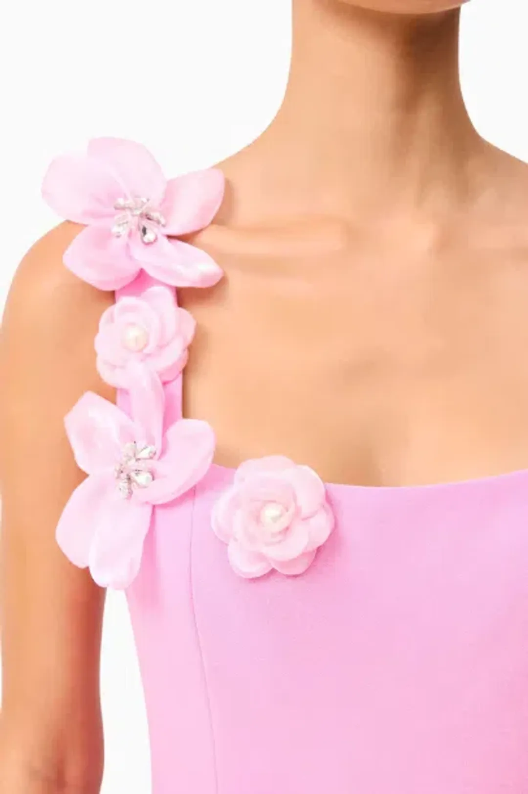 Elliatt Chantelle 3D Midi Dress Pink - 10 for rent on The Volte - main image