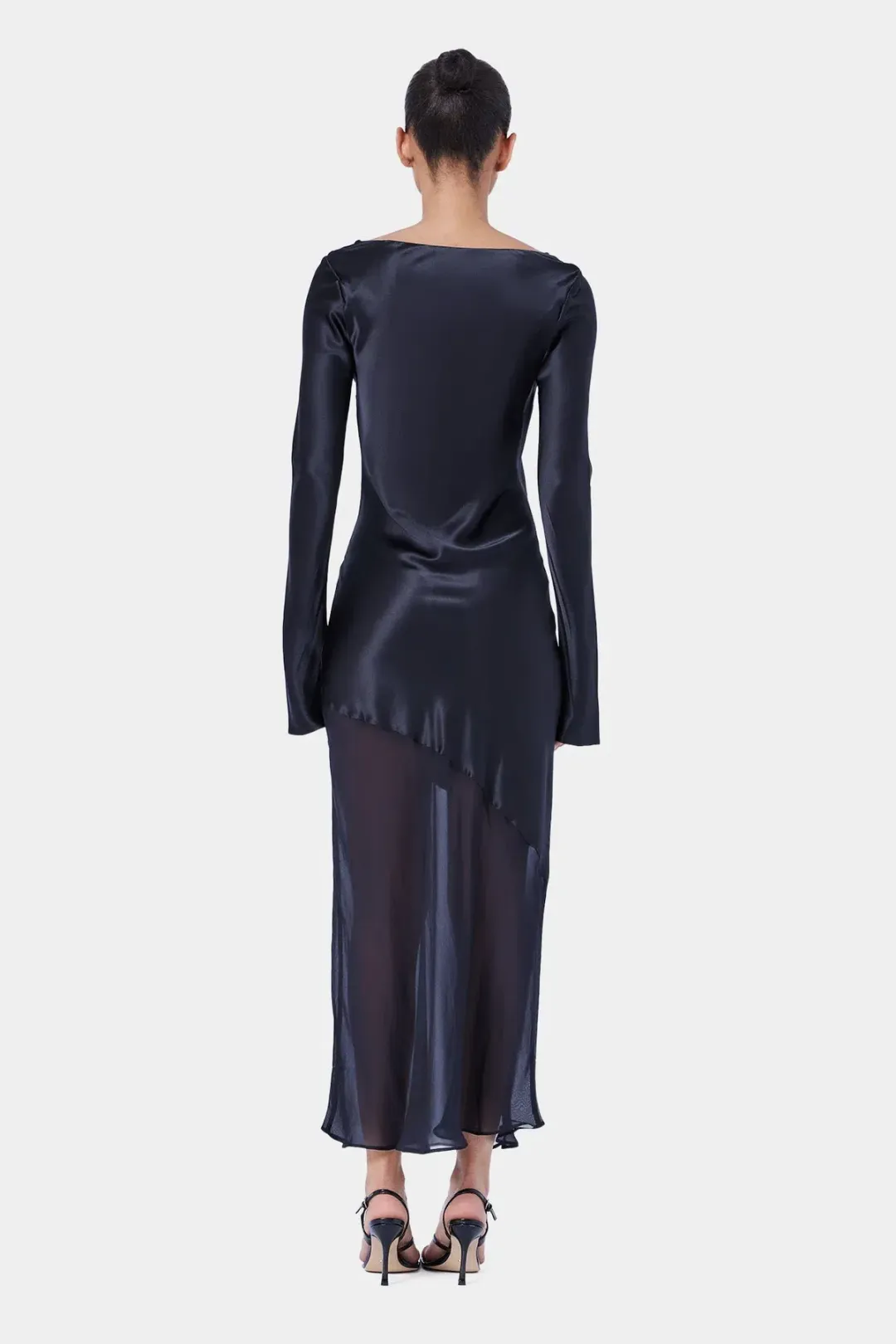 Ginia, Asym Splice LS Dress, Size M for rent on The Volte - main image