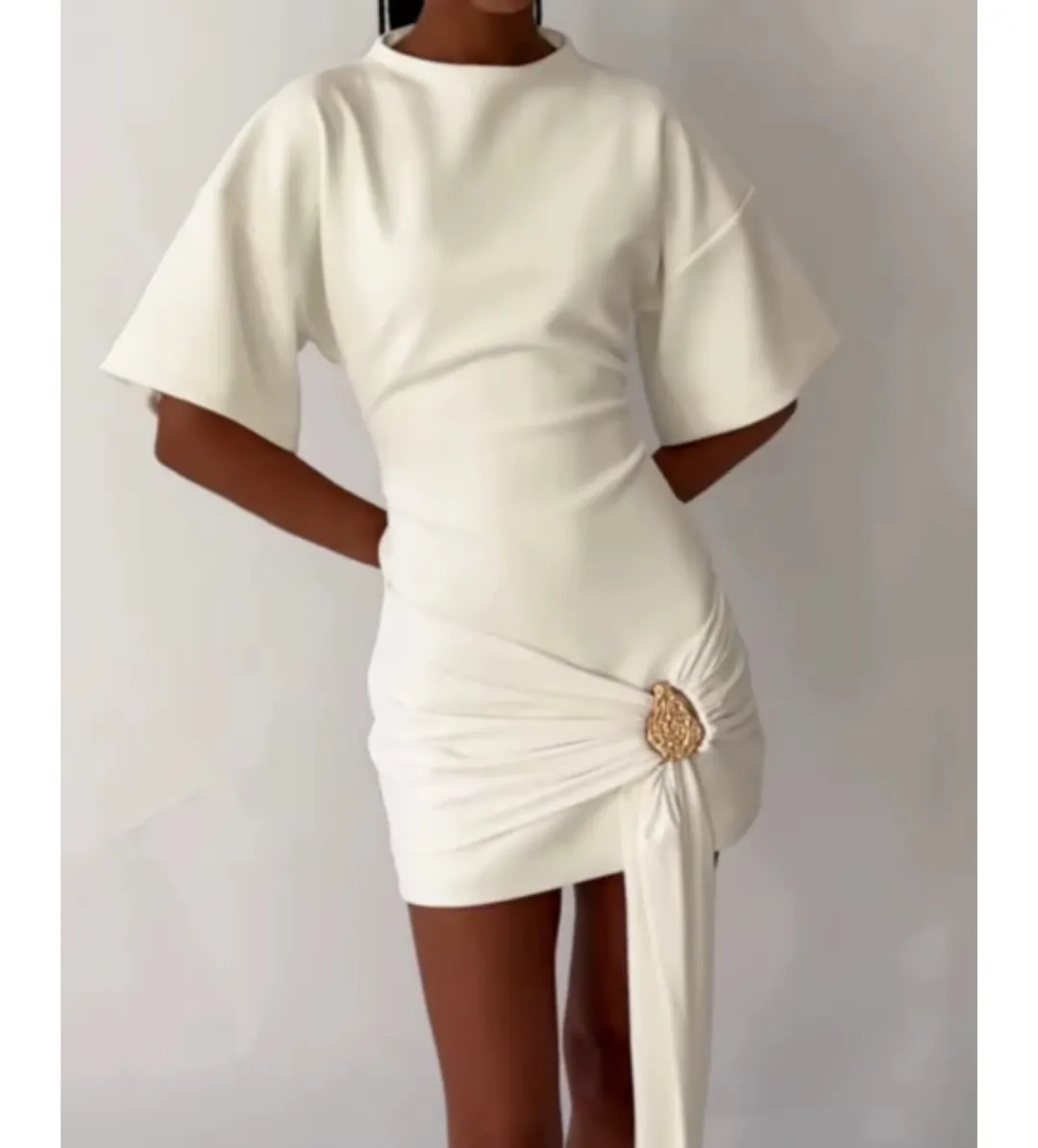 Eliya the Label Maxine Mini Dress White Size 10 for rent on The Volte - main image