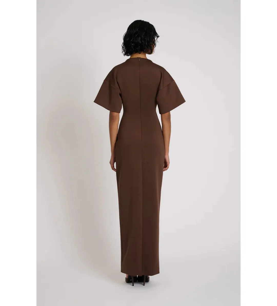 Eliya the Label Aldo Maxi Dress Chocolate Size 8 for rent on The Volte - main image