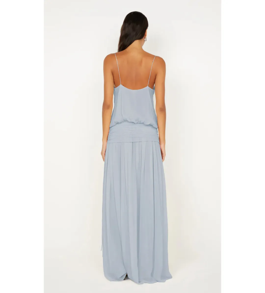 Bec & Bridge Camile Blouson Maxi Dress Cloud Blue Size 8 for rent on The Volte - main image