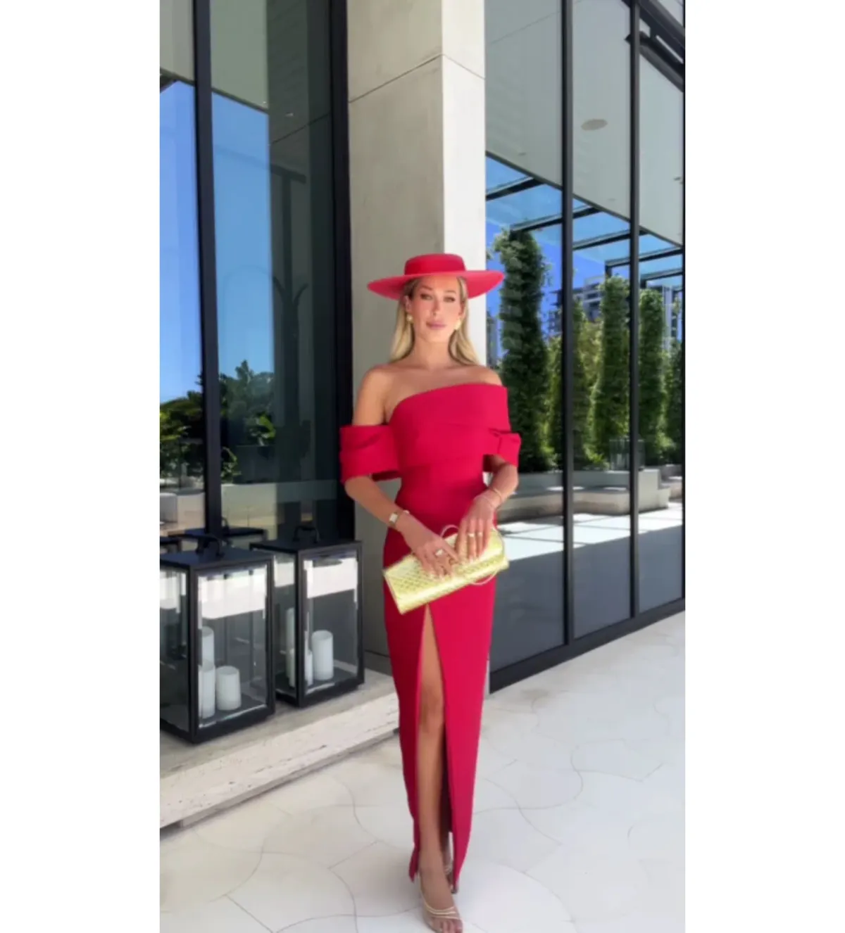 Eliya the Label Eleisha Maxi Dress Red Size 12 for rent on The Volte - main image