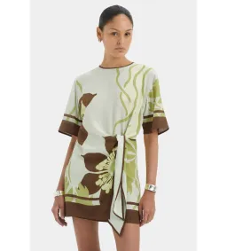 Sir The Label Amaia Mini Dress in Floral Vine Size AU10 for rent on The Volte - image 1